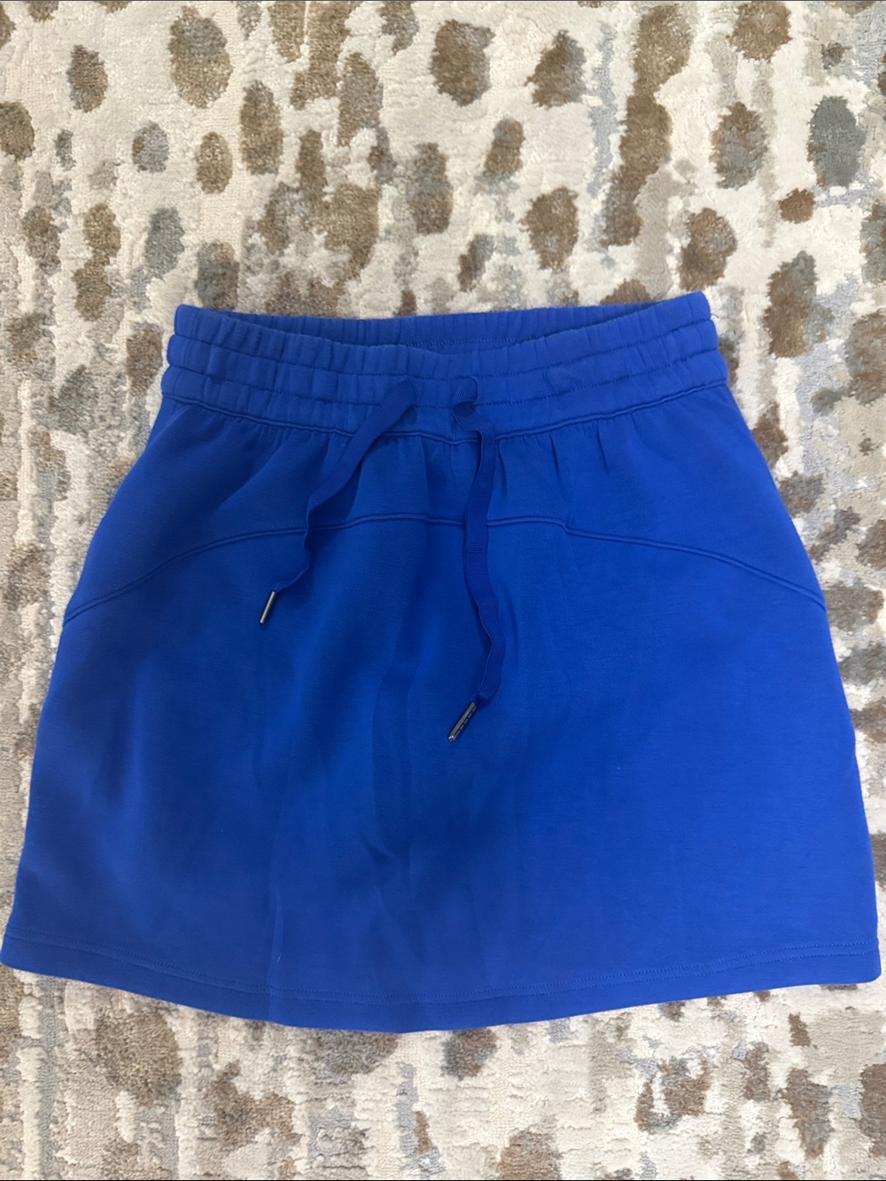 SPANX Royal Blue Pull-On Mini Skirt with Drawstring